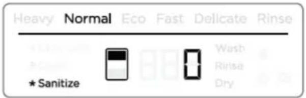 Fisher & Paykel DD24SAX9N - If sanitization has been successful: - 1
