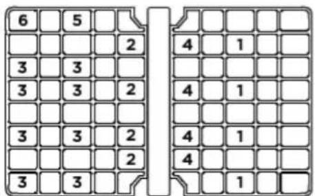 Fisher & Paykel DD24SAX9N - Recommended loading pattern for Double (Standard) Models - 3