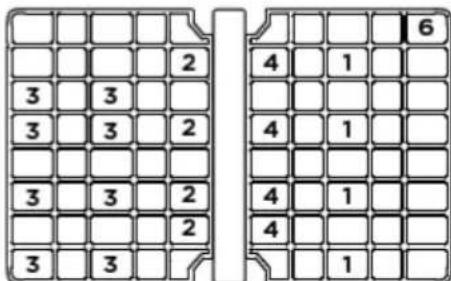 Fisher & Paykel DD24SAX9N - Recommended loading pattern for Double (Standard) Models - 5