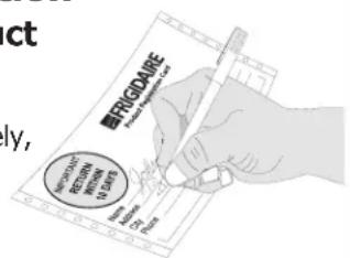 FRIGIDAIRE FPIC3077RF - REGISTRATION CARD - 1