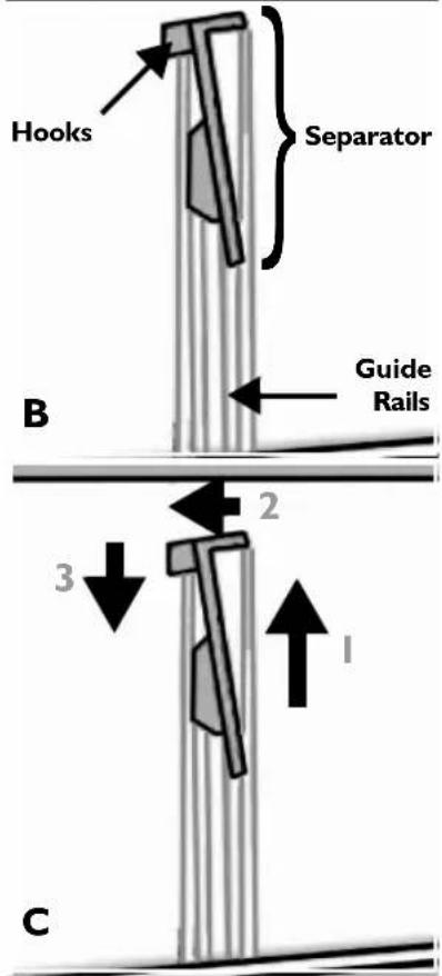 BAUKNECHT WA Pure 12 DI BK - How to position the separator in the main wash chamber for powder or liquid detergent - 2