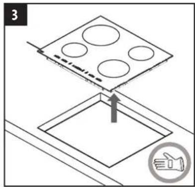 BAUKNECHT CTAR 7743/2 IN - REMOVE THE HOB - 3