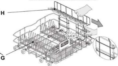 BAUKNECHT GSIP 61203 Di A+ IN - LOWER RACK - depending on the model - 3