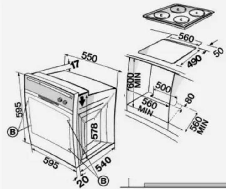 BAUKNECHT ESZH 5460/01 IN Fornuis - Installation - 1
