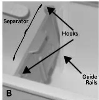 BAUKNECHT WAP 6460-2 BK - How to position the separator in the main wash chamber for powder or liquid detergent - 2