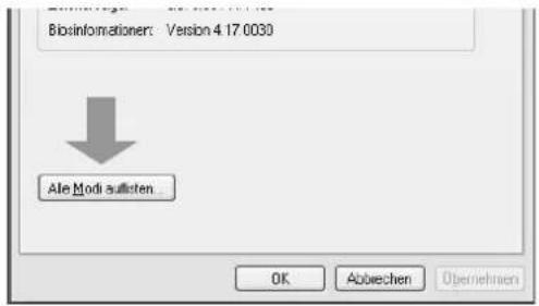 Bioinformationer: Version 4.17.0030 ↓ Ale Modi sulisten OK Abwechen Obernehmen