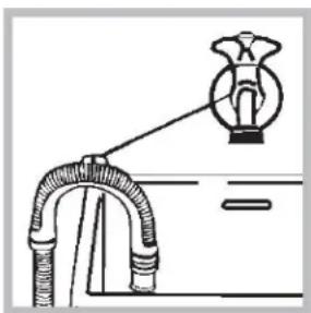 HOTPOINT AQ83D 29 EU/B - Vandens išleidimo žarnos prijungimas - 2