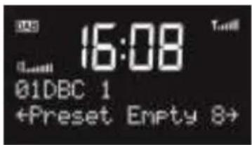00 16:08 Status 01DBC 1 +Preset Empty 8+