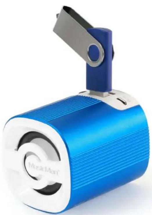 MusicMan Grenade Soundstation X4 - Portables Mini-Lautsprechersystem mit eingebautem Radio - 1