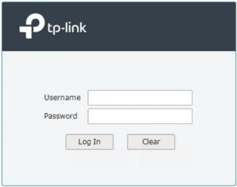 tp-link Username Password Log In Clear