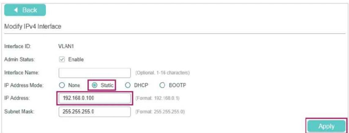 TP-LINK Omada TL-SG2008P - ■ Change the IP Address - 2