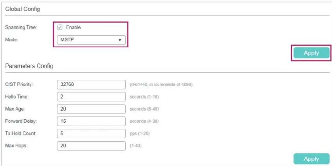 TP-LINK Omada TL-SG2008P - ■ Configurations for Switch A - 1