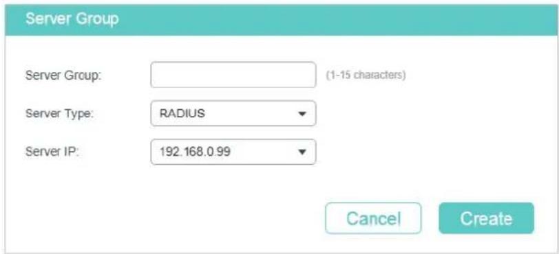 TP-LINK Omada TL-SG2008P - ■ Configuring the RADIUS Server Group - 3