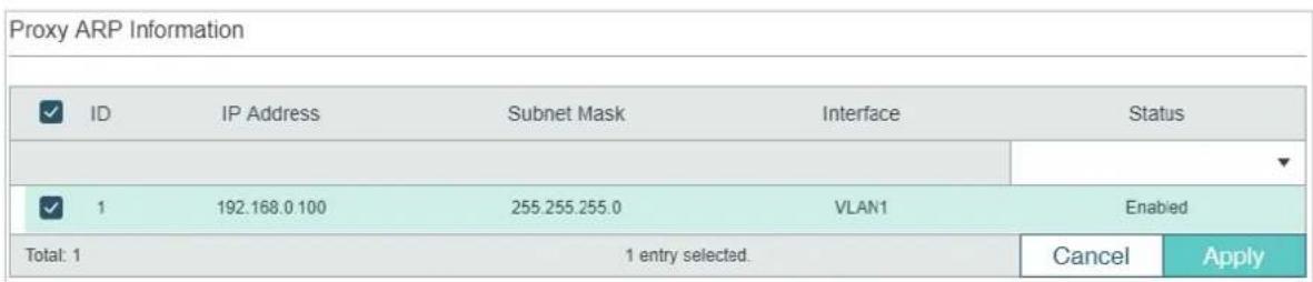 TP-LINK Omada TL-SG2008P - Configuring Proxy ARP - 1