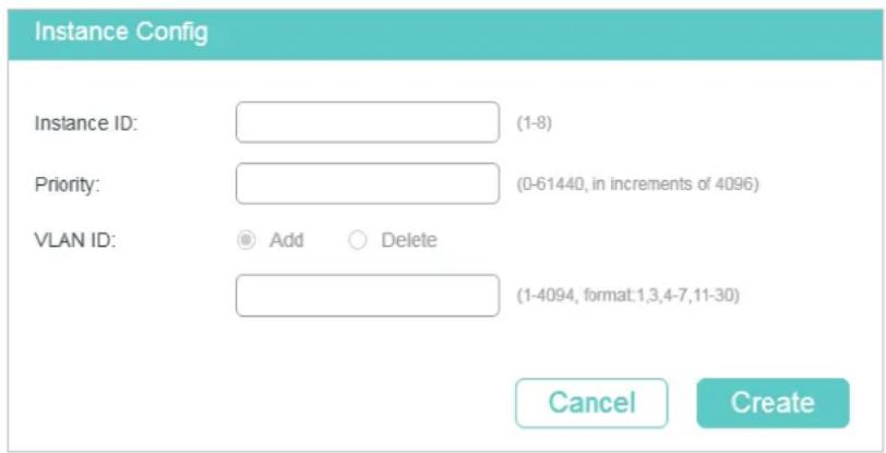 TP-LINK Omada TL-SG2008P - Configuring the MSTP Region - 2