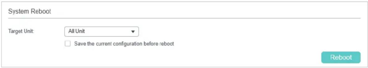 TP-LINK Omada TL-SG2008P - Manually Rebooting the Switch - 1