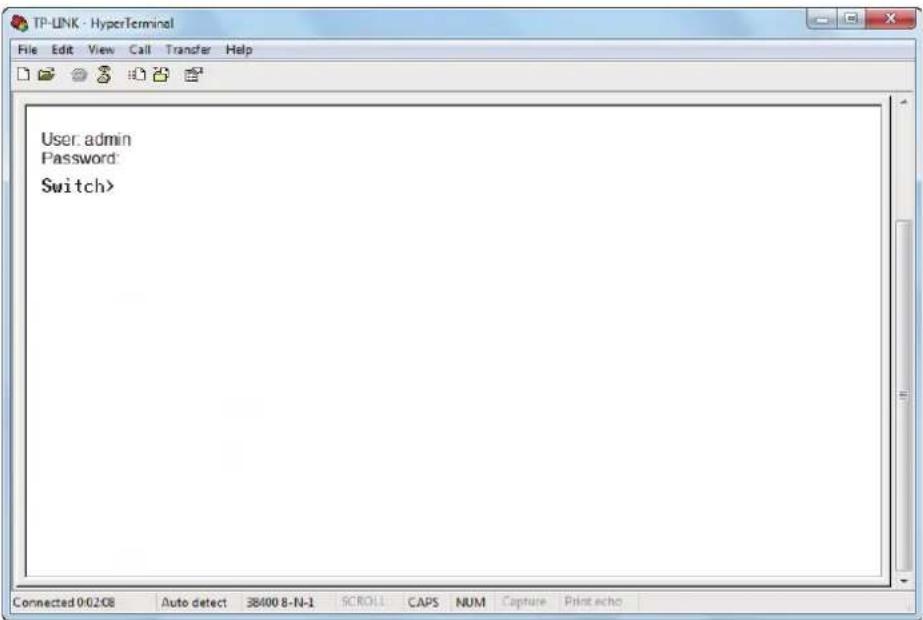 TP-LINK Omada TL-SG2008P - Console Login (only for switch with console port) - 1