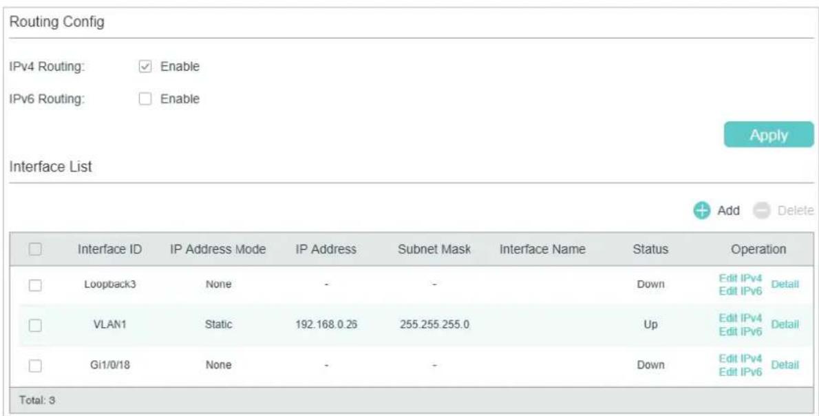 TP-LINK Omada TL-SG2008P - Creating an Layer 3 Interface - 1