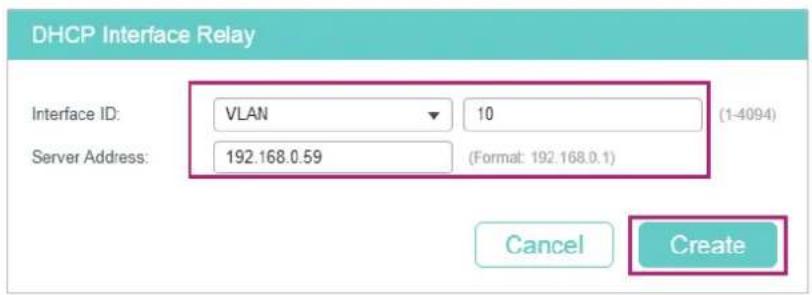 TP-LINK Omada TL-SG2008P - ■ Configuring the VLANs on the Relay Agent - 8