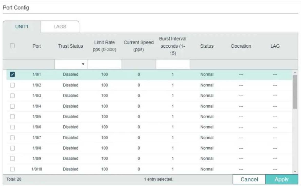 TP-LINK Omada TL-SG2008P - Configuring ARP Detection on Ports - 1