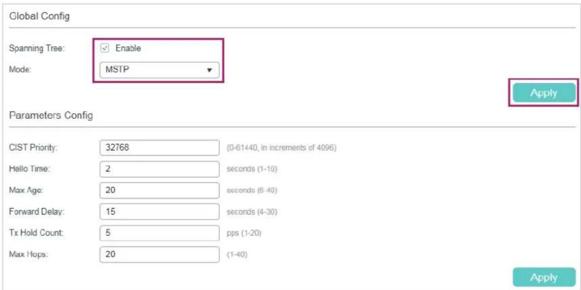 TP-LINK Omada TL-SG2008P - ■ Configurations for Switch C - 1