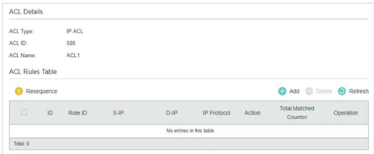 TP-LINK Omada TL-SG2008P - Configuring IP ACL Rule - 1