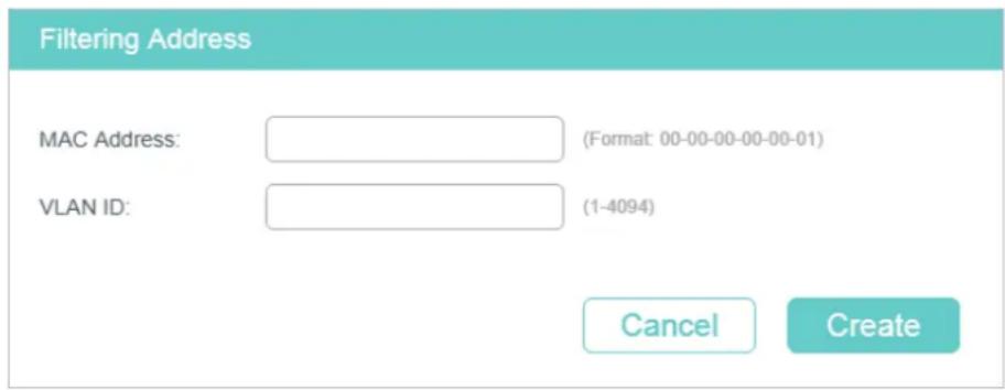 TP-LINK Omada TL-SG2008P - Adding MAC Filtering Address Entries - 1