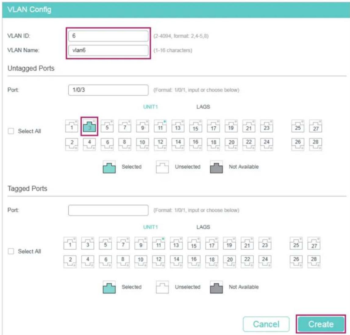 TP-LINK Omada TL-SG2008P - ■ Configurations for Switch A - 3