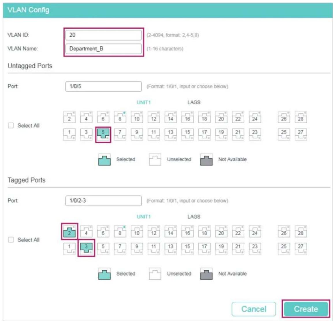 TP-LINK Omada TL-SG2008P - ■ Configurations for Switch 1 and Switch 2 - 6