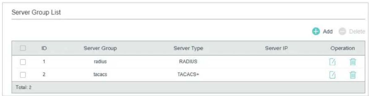 TP-LINK Omada TL-SG2008P - Configuring Server Groups - 1