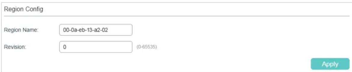 TP-LINK Omada TL-SG2008P - Configuring the MSTP Region - 1