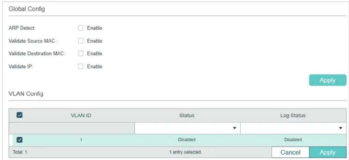 TP-LINK Omada TL-SG2008P - Enabling ARP Detection - 1