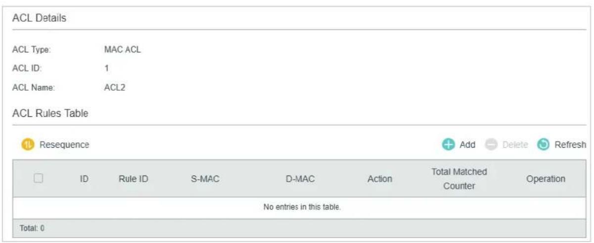 TP-LINK Omada TL-SG2008P - Configuring MAC ACL Rule - 1