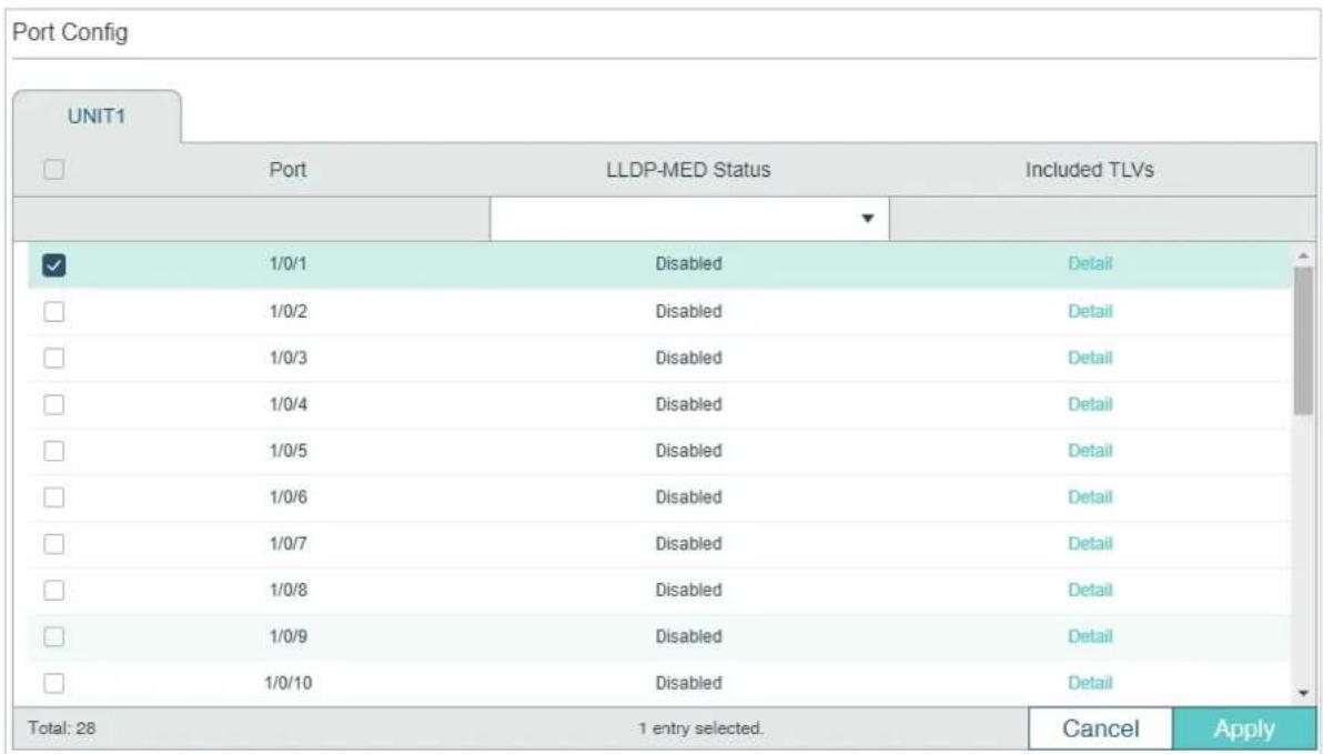 TP-LINK Omada TL-SG2008P - Configuring LLDP-MED for Ports - 1