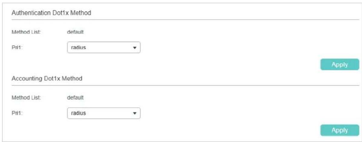 TP-LINK Omada TL-SG2008P - ■ Configuring the RADIUS Server Group - 4