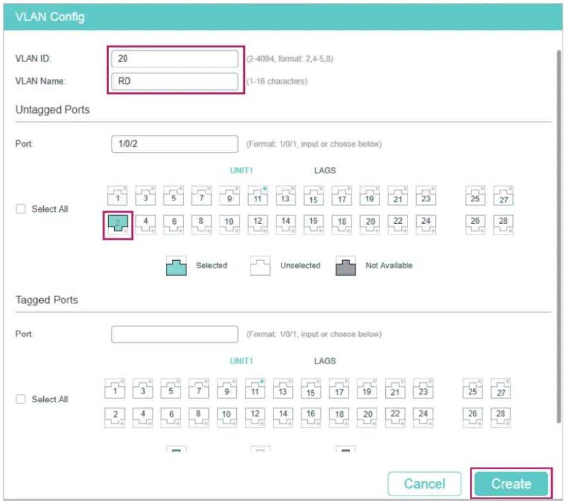 TP-LINK Omada TL-SG2008P - ■ Configuring the VLANs on the Relay Agent - 3