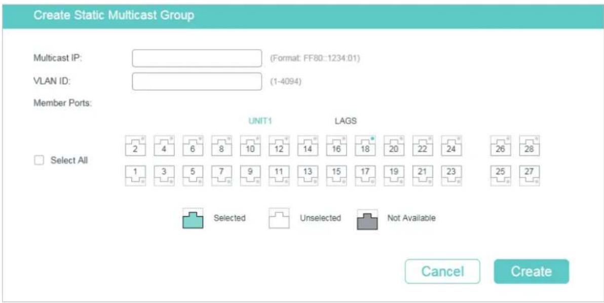 TP-LINK Omada TL-SG2008P - Configuring Hosts to Statically Join a Group - 1