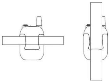 SHURE GLXD24/SM58 - Posizionamento del trasmettitore Body-pack - 1