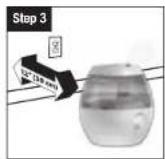 HONEYWELL MistMate HUL520B - SETTING UP YOUR HUMIDIFIER - 3