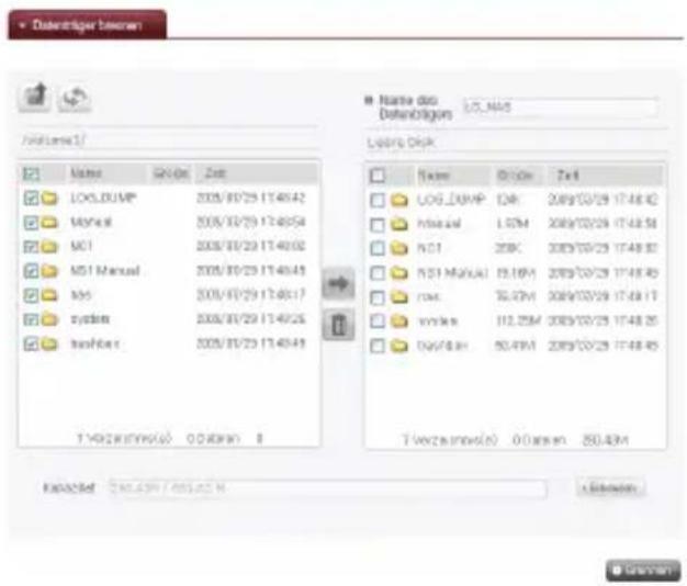 LG N2B1 - LG Network Storage Web Menü (für LG Network Storage Administratoren) - 1