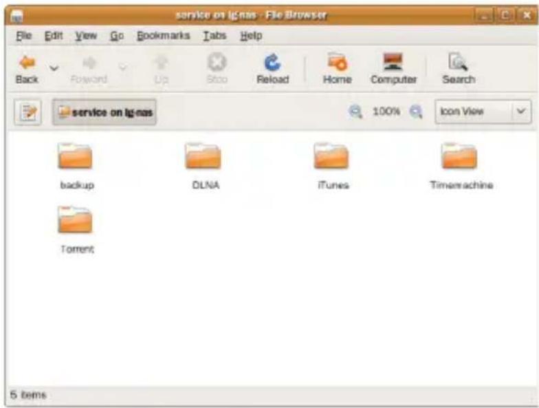 LG N2B1 - LG Network Storage Netzwerkordner verwenden - 1
