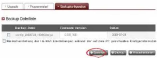 Backup Dateliste Backup-Datei Fileware Version Status config: 2086729_1608153wg 0,58,1681 2085-05-25 Wiedervertriebung der LG M63 Einstellungen anhand der auf dem PC gesicherten Konspankennem @spenter Backup Wiedervertriebung