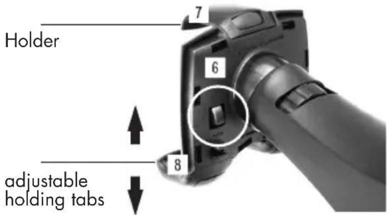 Holder 7 6 8 adjustable holding tabs