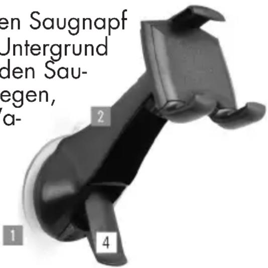 en Saugnapf Untergrund den Sau- egen, a- 1 2 4