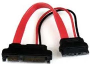StarTech.com SLSATAADAP6 - Slimline SATA auf SATA Adapter mit Strom Buchse/Stecker 15cm - 1