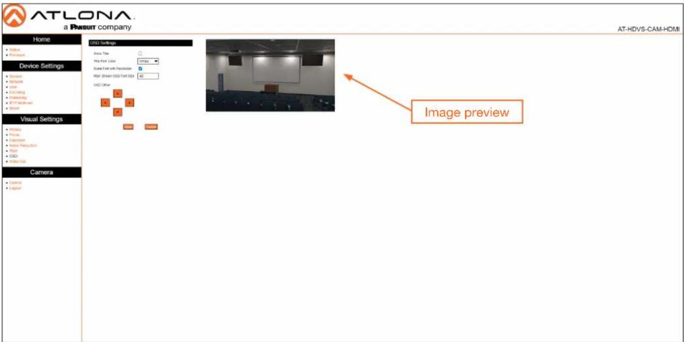 Atlona AT-HDVS-CAM-HDMI - OSD Page - 1