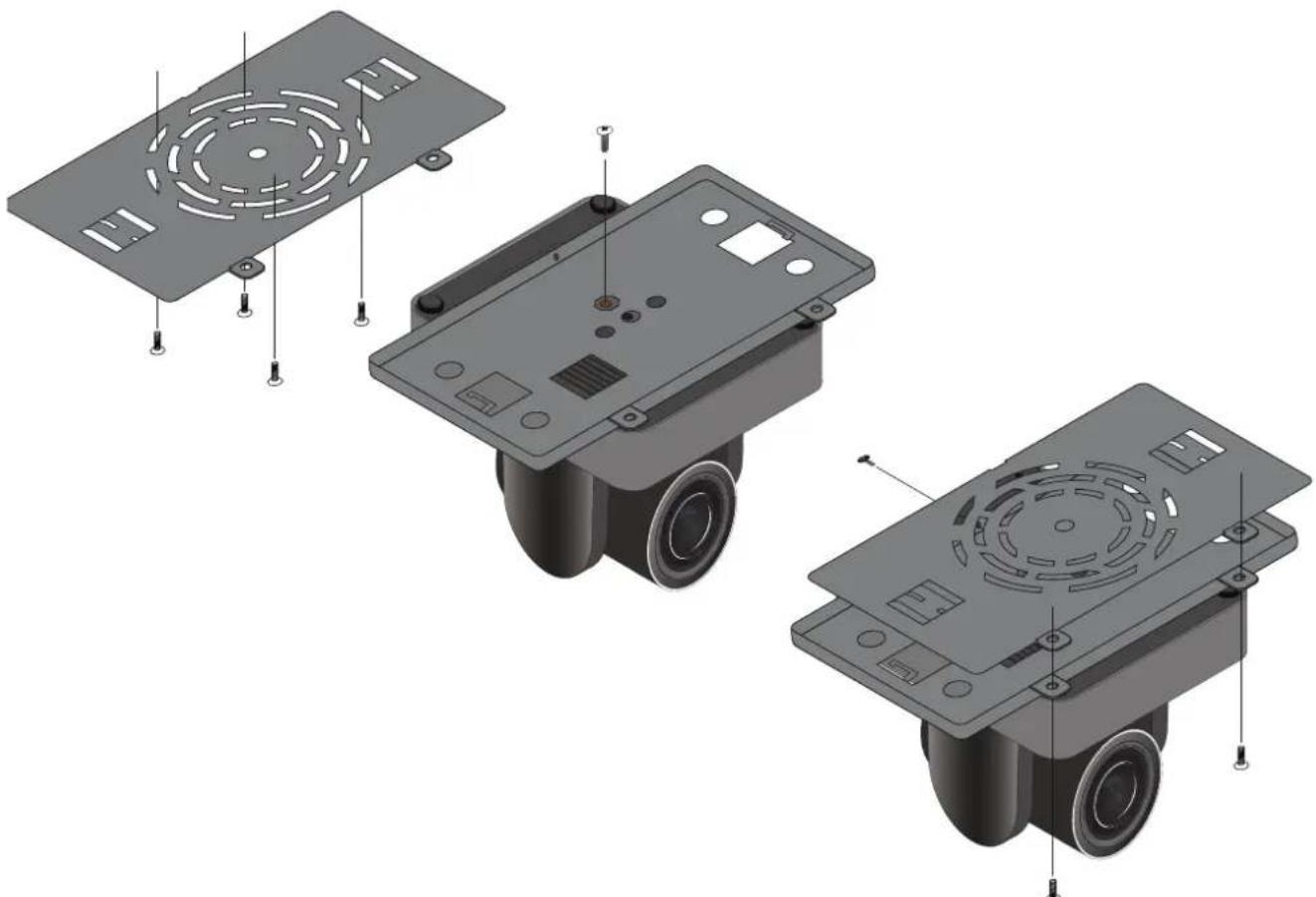 Atlona AT-HDVS-CAM-HDBT - Ceiling Mount Installation - 1