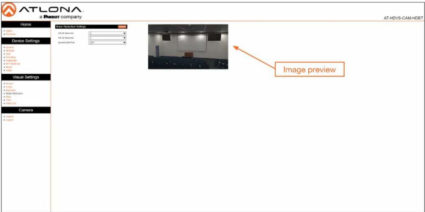 Atlona AT-HDVS-CAM-HDBT - Noise Reduction Page - 1