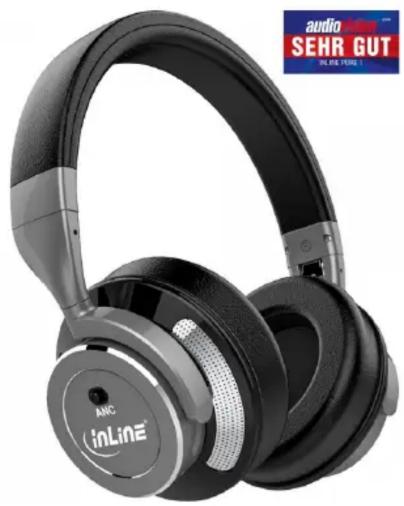 InLine Pure I - InLine® PURE I, Bluetooth Over Ear Kopfhörer mit Active Noise Cancelling, schwarz-anthrazit - 1