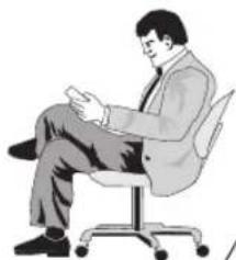 Illustration of a man sitting in an office chair, holding papers (no text or symbols visible)